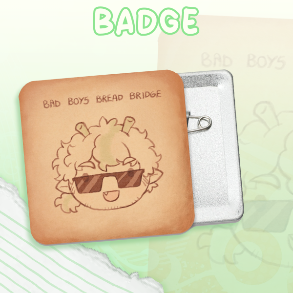 Bread Boy Joel Plush Badge