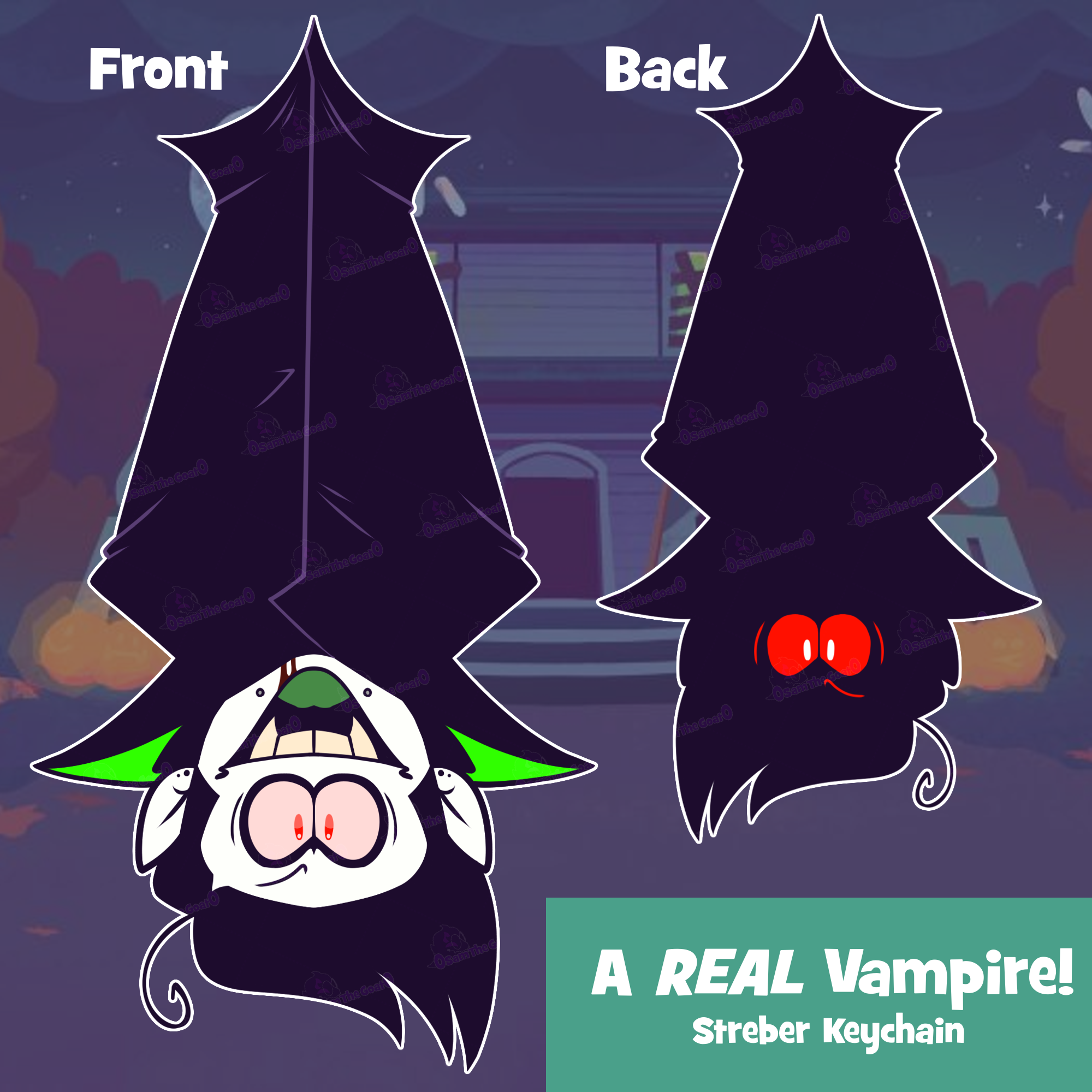 A REAL Vampire! Keychain (Spooky Month) by 0samthegoat0 - ACGGOODS
