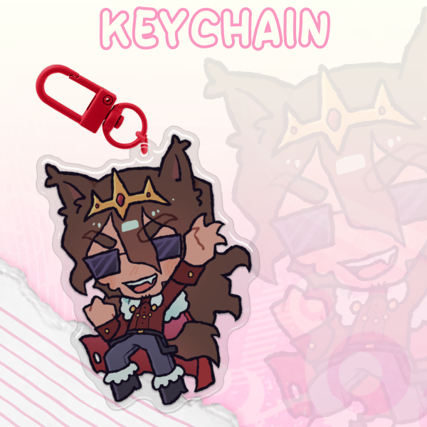 RenDog Epoxy Keychain