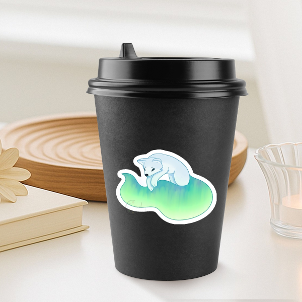 Tulikettu White - Sticker