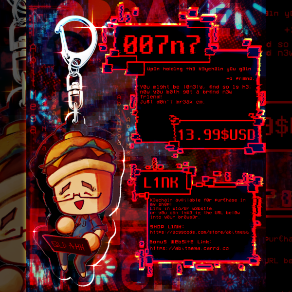 007n7 | Roblox Forsaken | Clear Acrylic Keychain