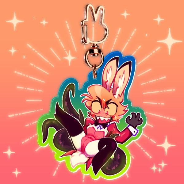 Bunny Luci || Clear Acrylic keychain