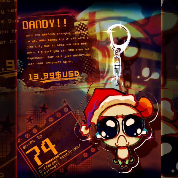 Bald Dandy!! | Dandys World | Clear Acrylic Keychain