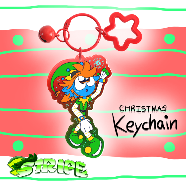 CHRISTMAS Spidy Panchoes Acrylic Keychain