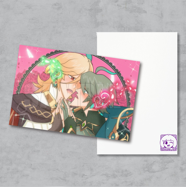 Very Handsome Roommates Postcard