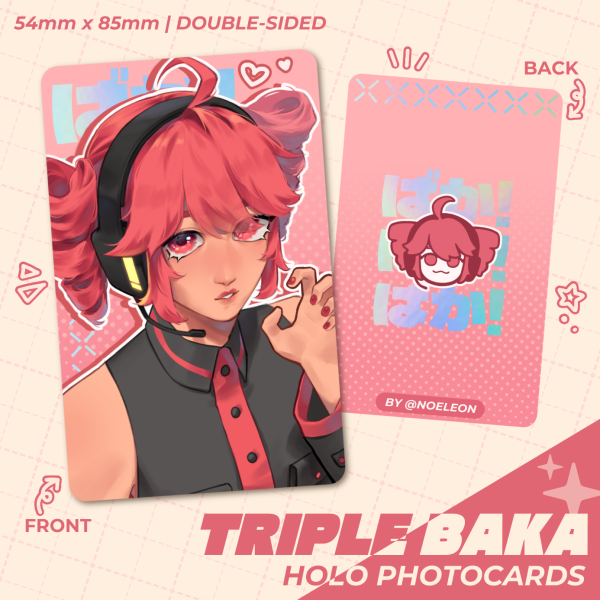 TETO Triple Baka Photocard | Vocaloid