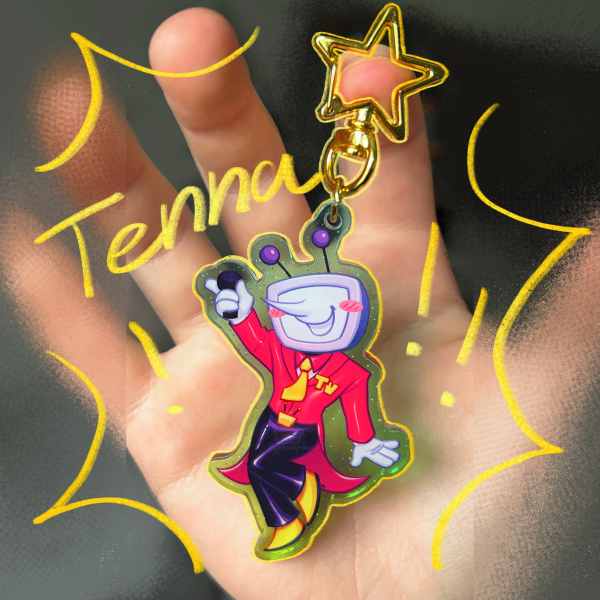 Tenna glittery Acrylic Keychain