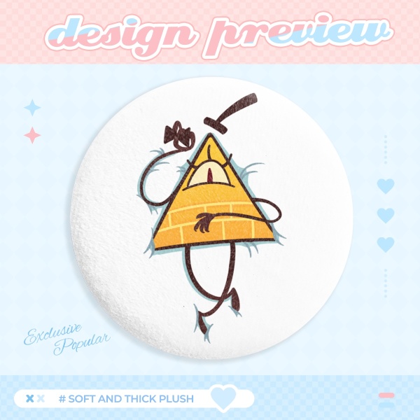 Bill Bodypillow Plush-Badge