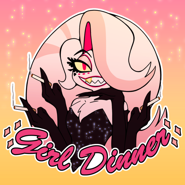 Girl Dinner || Die Cut Sticker