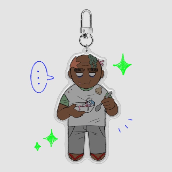 Russel (Plastic Beach) Epoxy Keychain