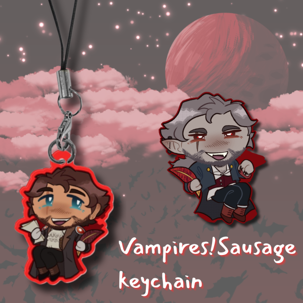 Vampires Sausage chibi keychain