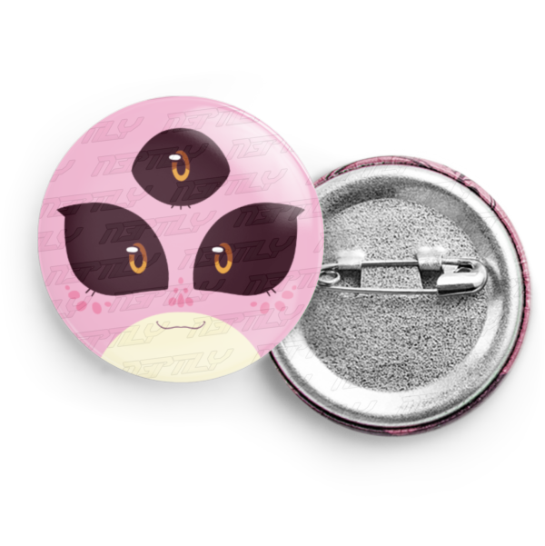Alien Pink Glossy Badge
