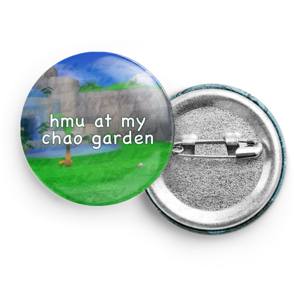 Sonic Hmu At My Chao Garden Glossy Badge