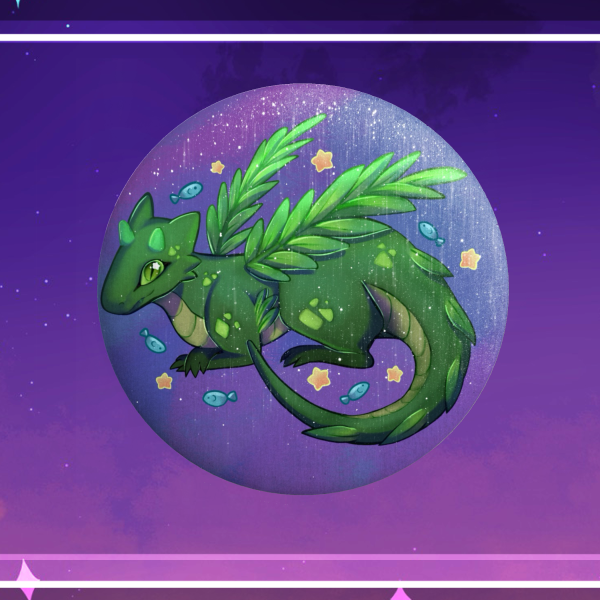 Soba - plant dragon badge