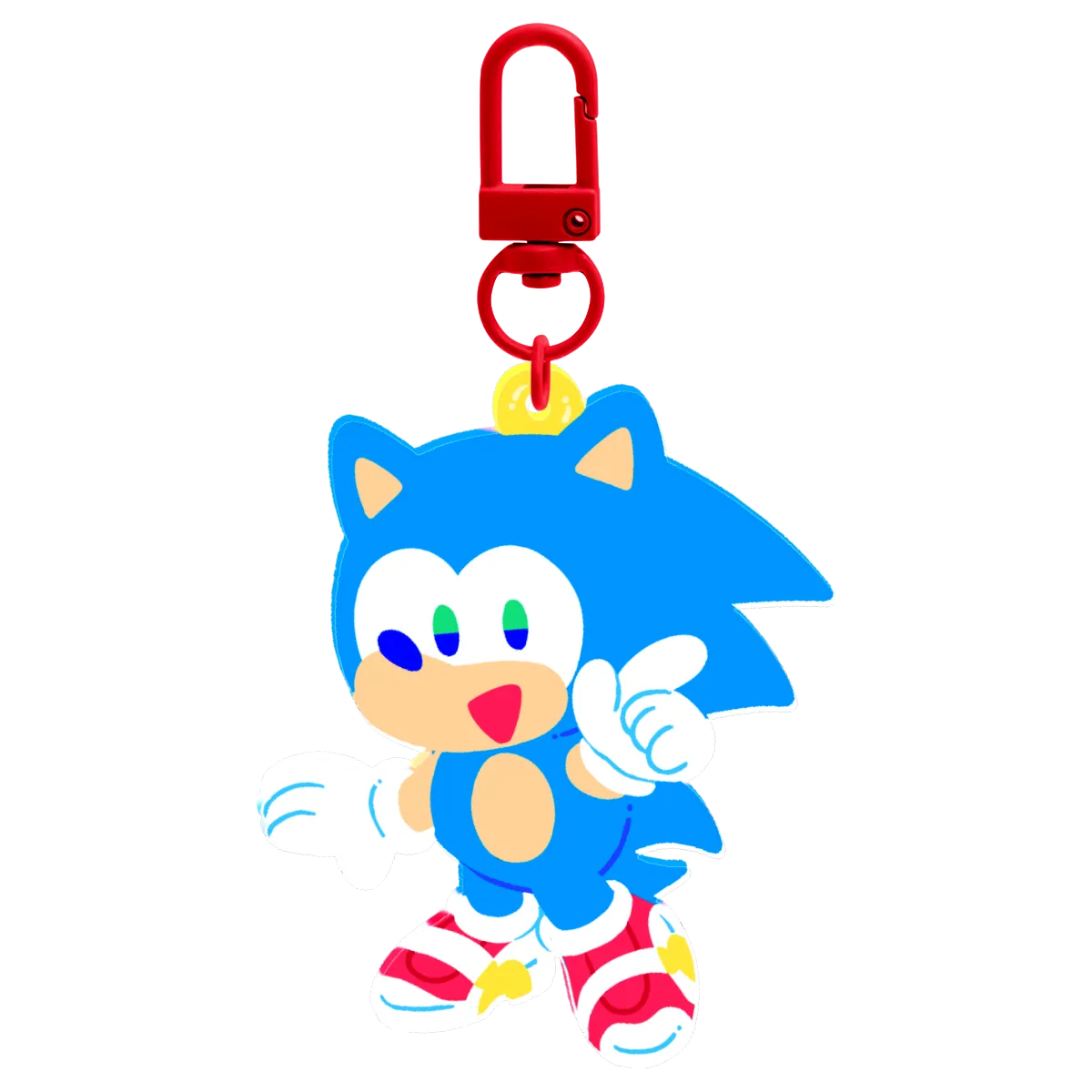 Sonic borderles keychain
