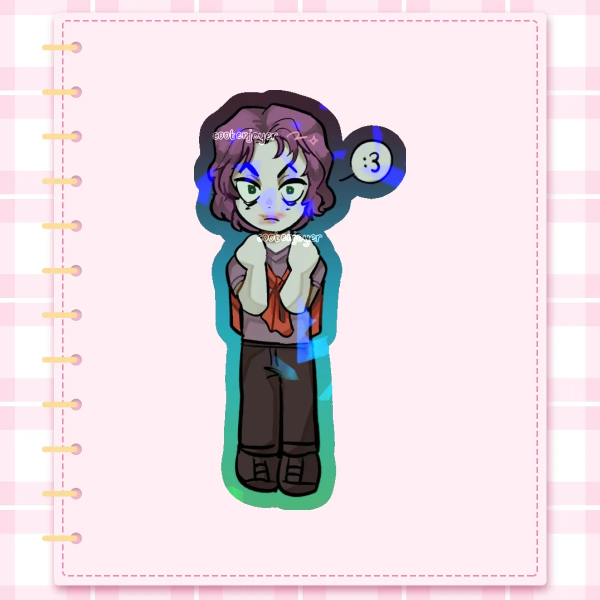 NINAH - Wireface ":3" Sticker