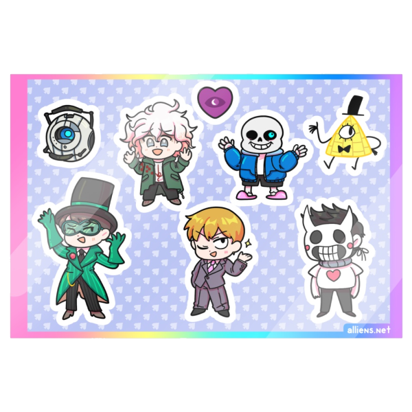 Tumblr Sexymen sticker sheet