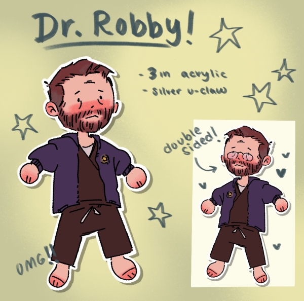 Dr. Robby Keychain (double sided!!)