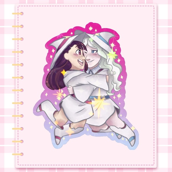 Akko and Diana Sticker