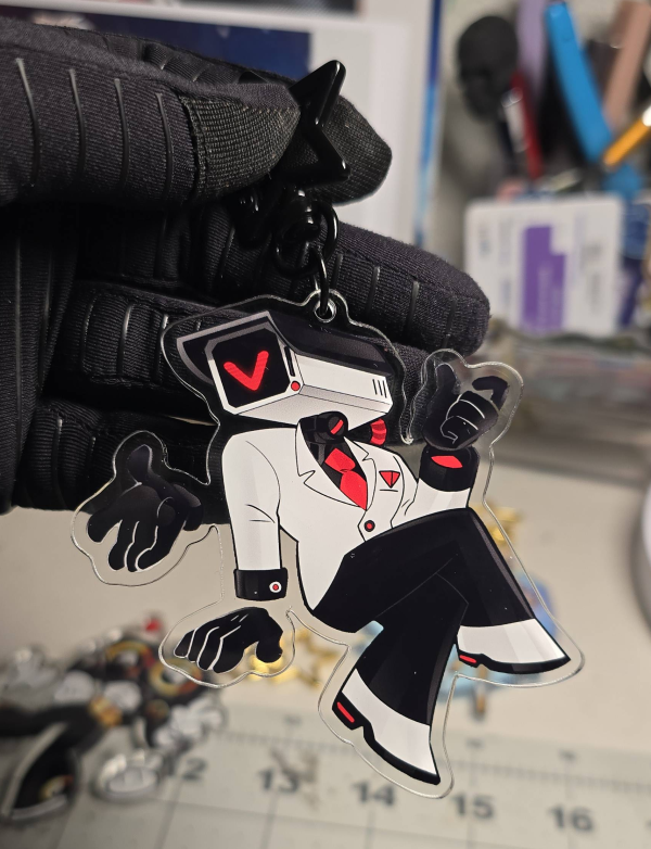 Return_0 PROVIDENCE Camera Head Mascot Keychain