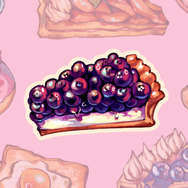 Berry Cake STICKER