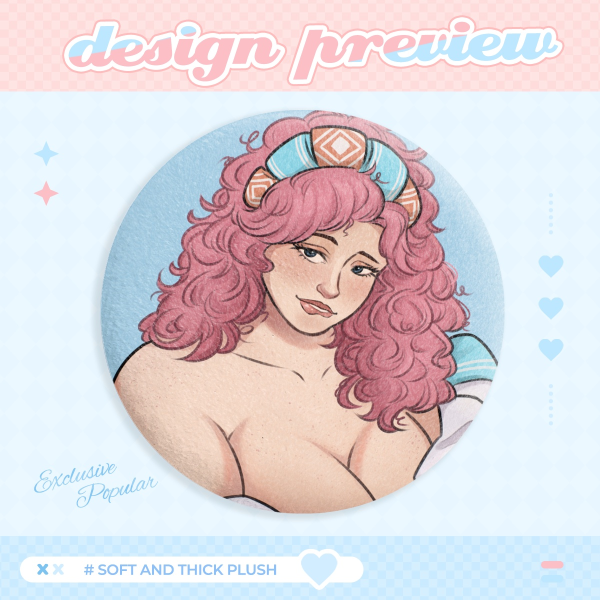 Betty plush badge