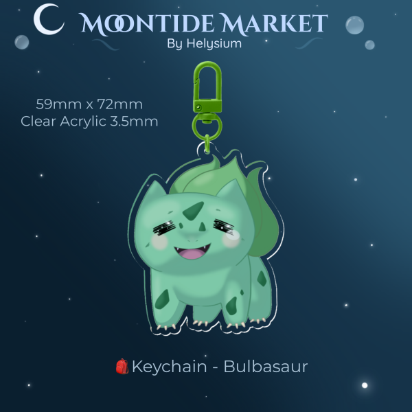 🎒 Keychain – Cute Bulbasaur