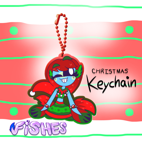 CHRISTMAS FiSHES Calvary Acrylic Keychain