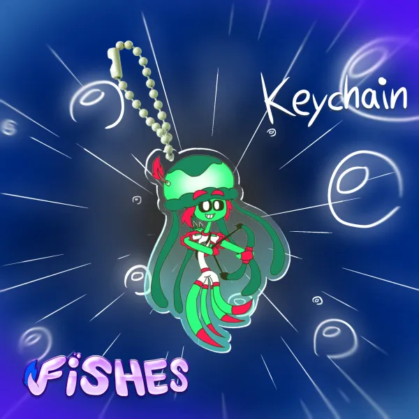 Jumper Jellyfish Acrylic Keychain