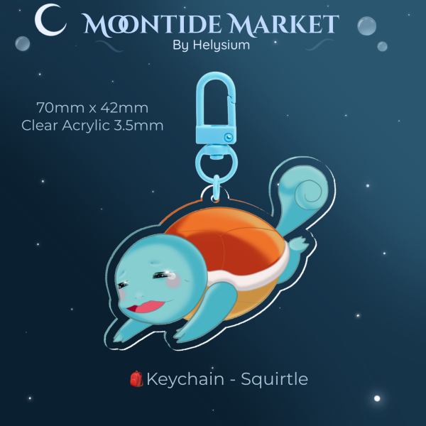 🎒 Keychain – Cute Squirtle