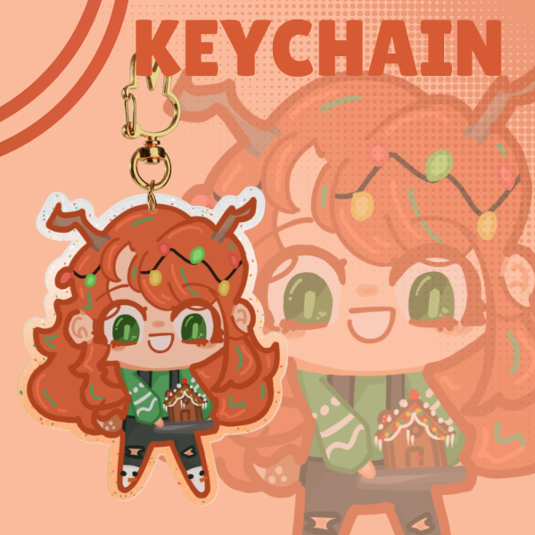 GeminiTay Christmas Keychain