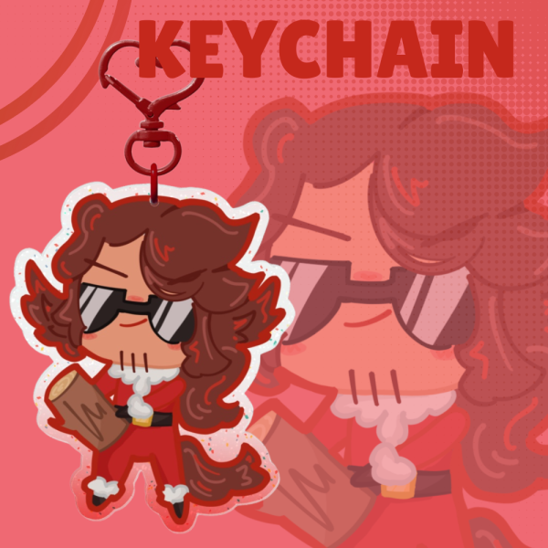 Rendog Christmas Keychain