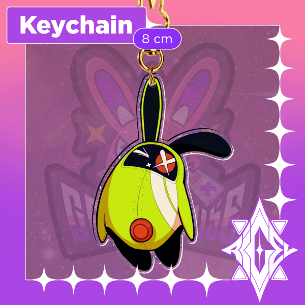 Amillion ZZZ Glitter Acrylic Keychain