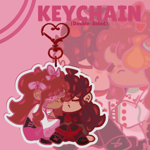 Apokuna & Cherrifire, Christmas Vibes & Vampires SMP Keychain