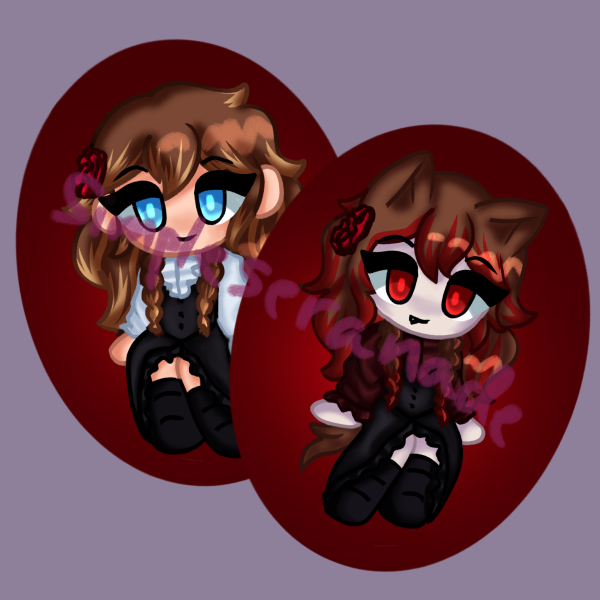 Vampires Pearl Double-Sided Keychain