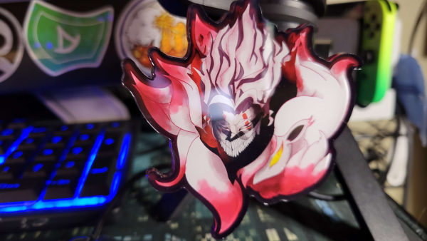 Okarun and Hisuian Zoroark Colored Edge Acrylic Keychain