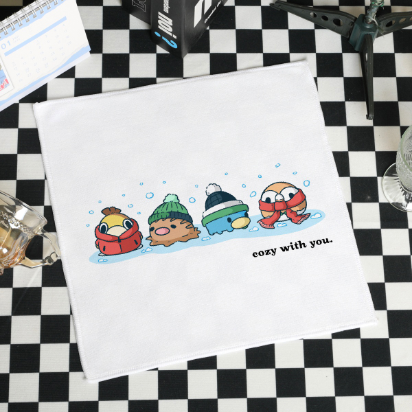 Cozy Pokemon Winter Square Towel