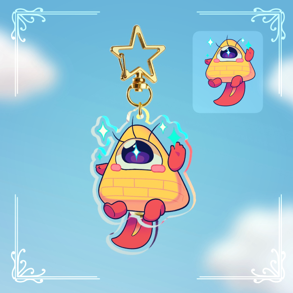 Baby Deity Bill Cipher - Tail-wagging Pendant