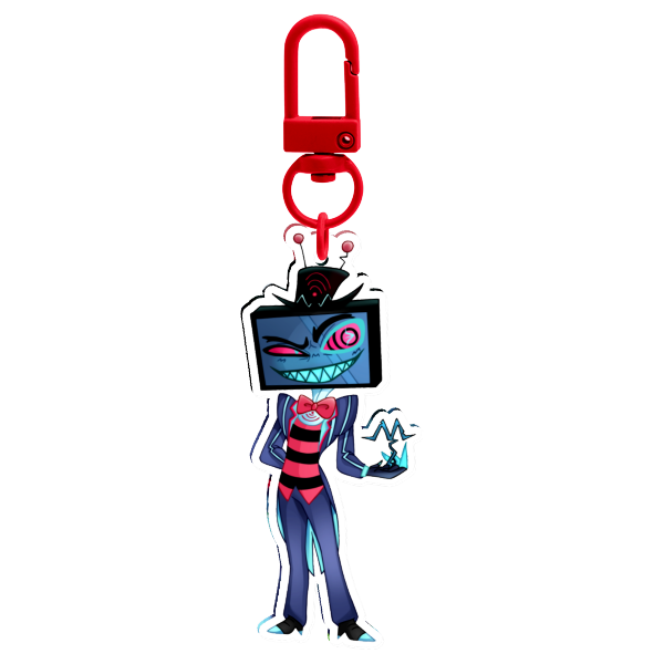 Hazbin Hotel Vees Vox Clear Acrylic Keychains