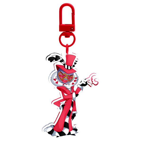 Hazbin Hotel Vees Valentino Clear Acrylic Keychains