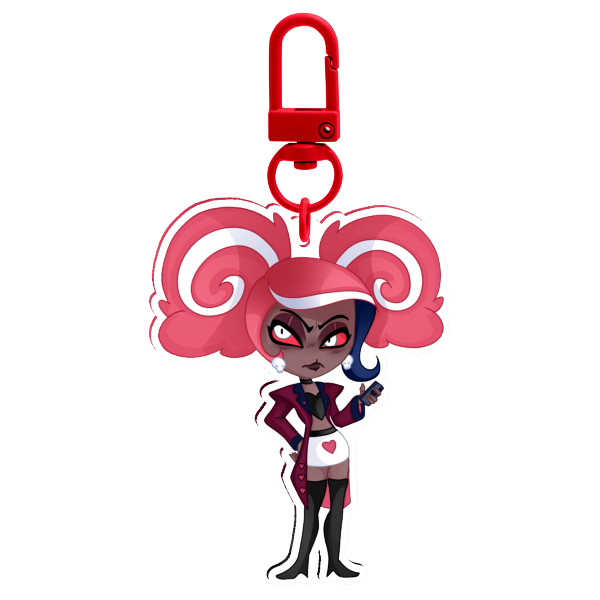 Hazbin Hotel Vees Velvette S2 Clear Acrylic Keychains