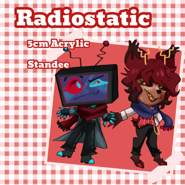 Radiostatic | Clear Acrylic Standee