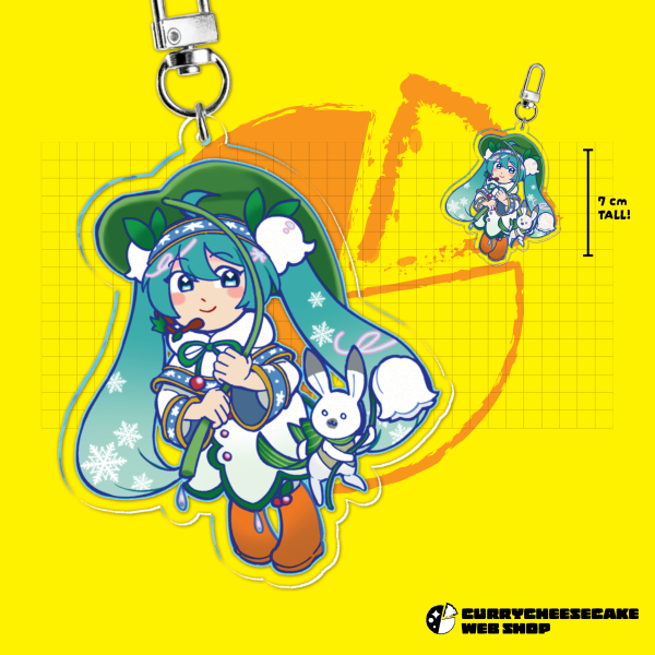 2015 Snow Miku Acrylic Keychains