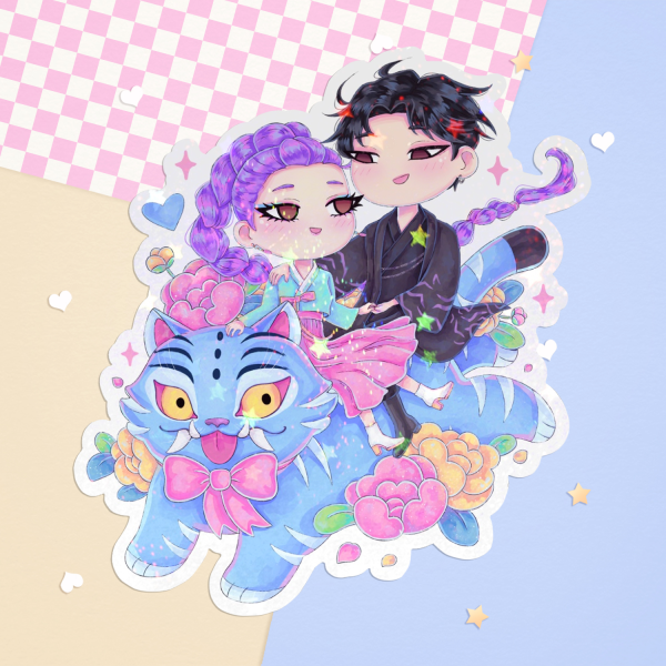 Rujinu & Derpy KPDH Sticker - Holo Sand Star