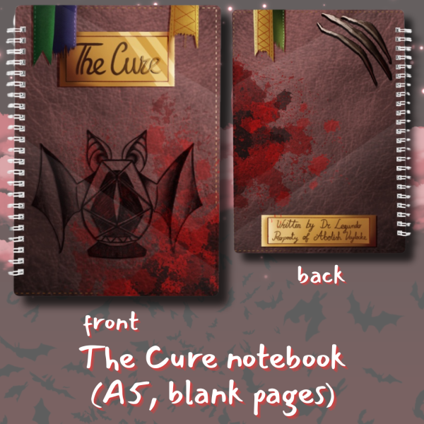 Vampires The Cure notebook