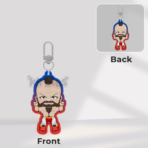 Zangief Coloured Acrylic Keychain