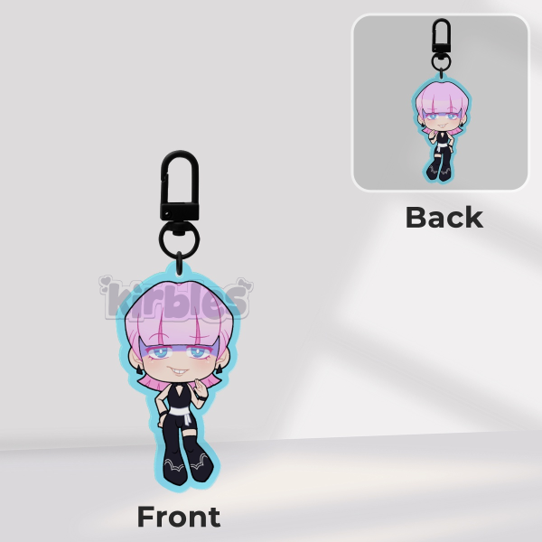 Polyurethane Coloured Acrylic Keychain