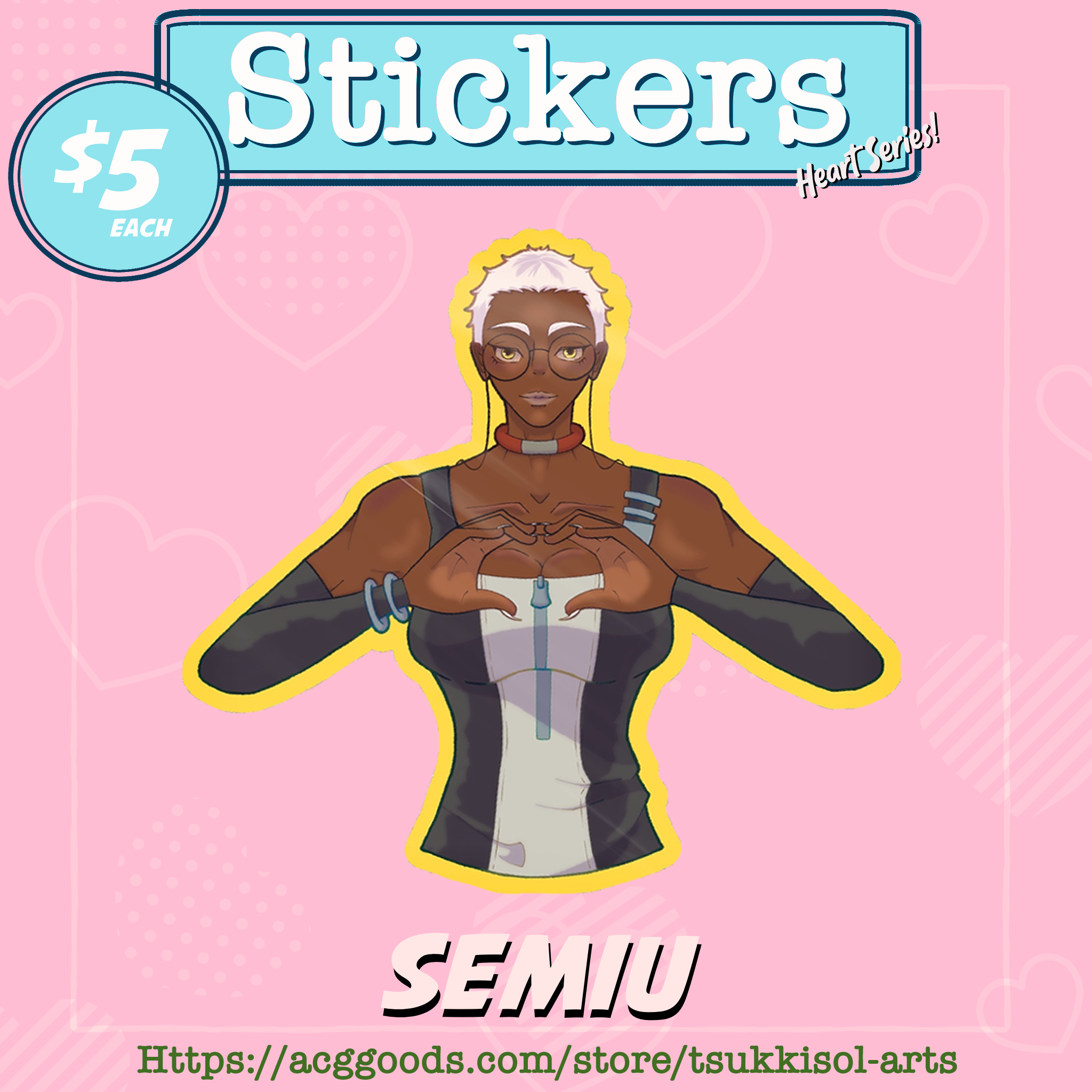 Gachiakuta Semiu Colored Edge Die Cut Stickers