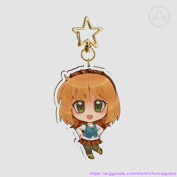 [2.0]Cornet Village Girl Acrylic Keychain
