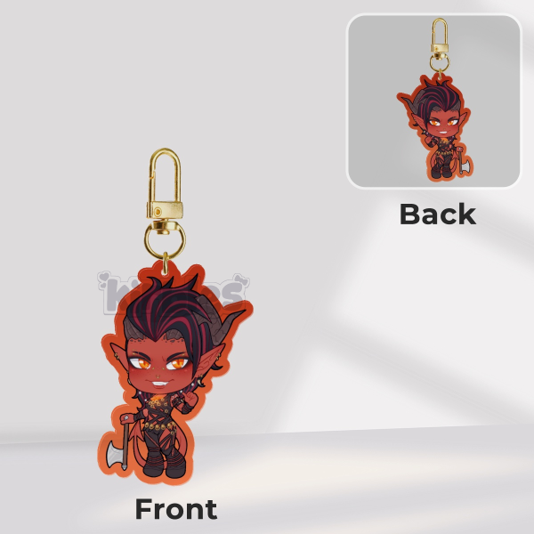 Karlach Cliffgate Coloured Acrylic Keychain 3.5mm